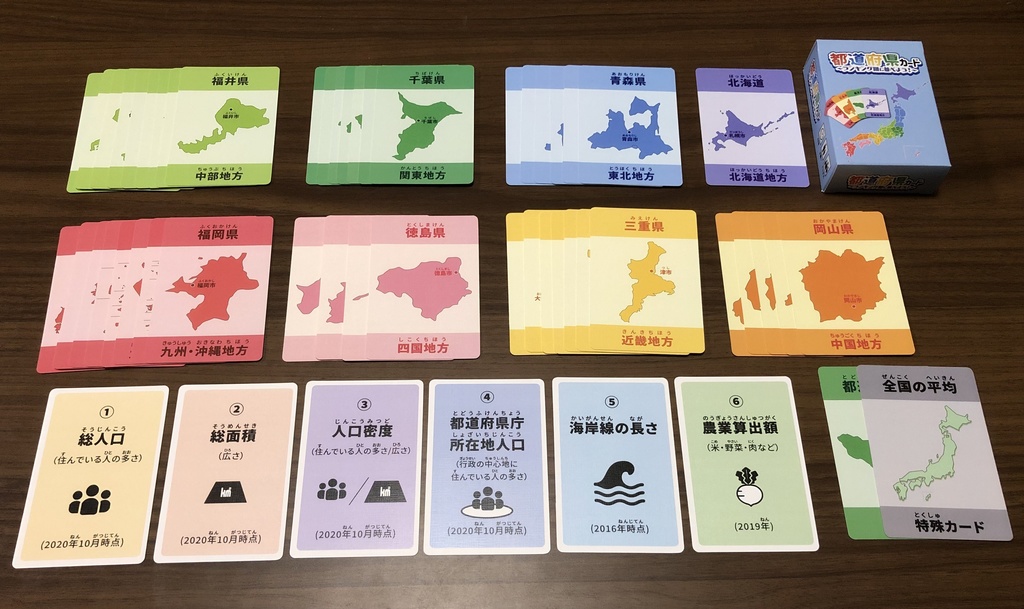 都道府県カード ~ランキング順に並べよう~