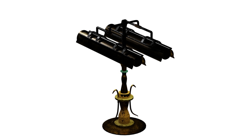 スチームパンク風 ライトスタンド 電灯1