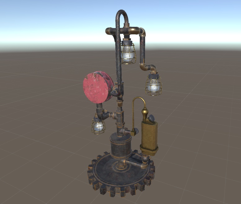 【steampunk light3】スチームパンク風 ライトスタンド 電灯3