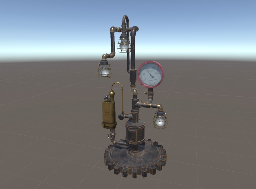 【steampunk light3】スチームパンク風 ライトスタンド 電灯3