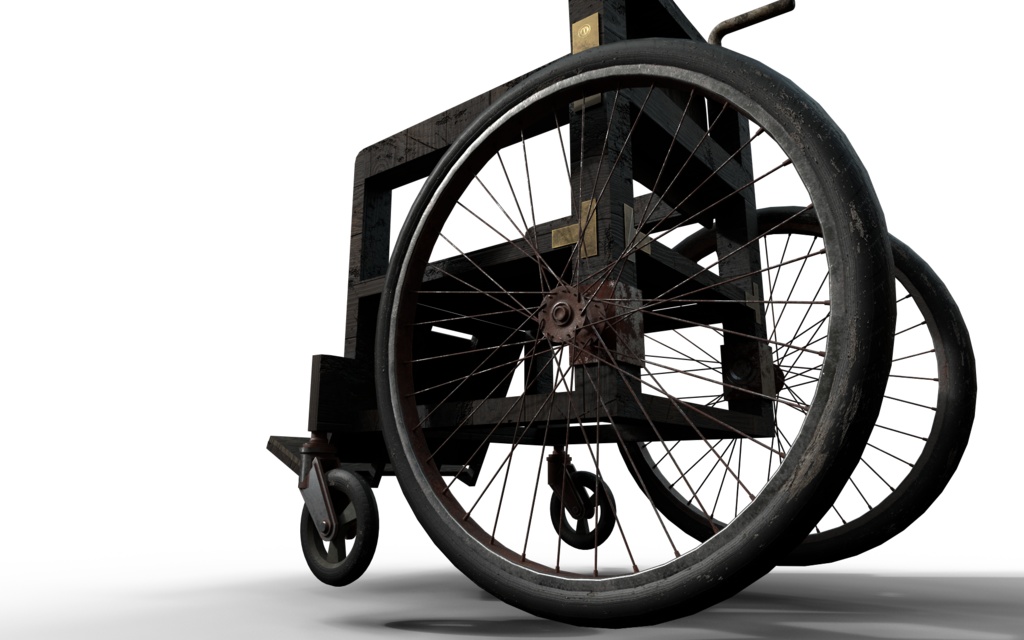 【wheelchair】車いす 椅子 ホラー系 アンティーク風