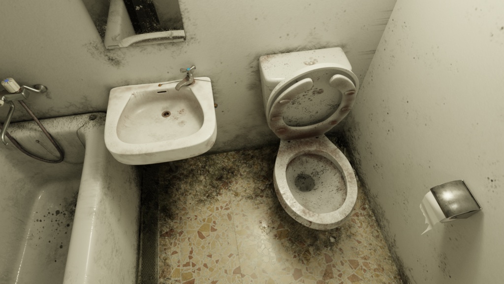 【bath room】ユニットバス お風呂 ホラー系