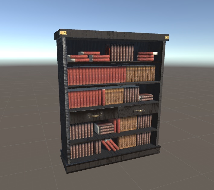 3Dオブジェクトデータ【Book Shelf3】本棚3