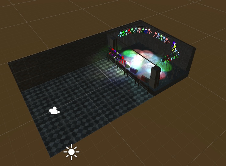 3D背景【stage】ライブハウス ステージ