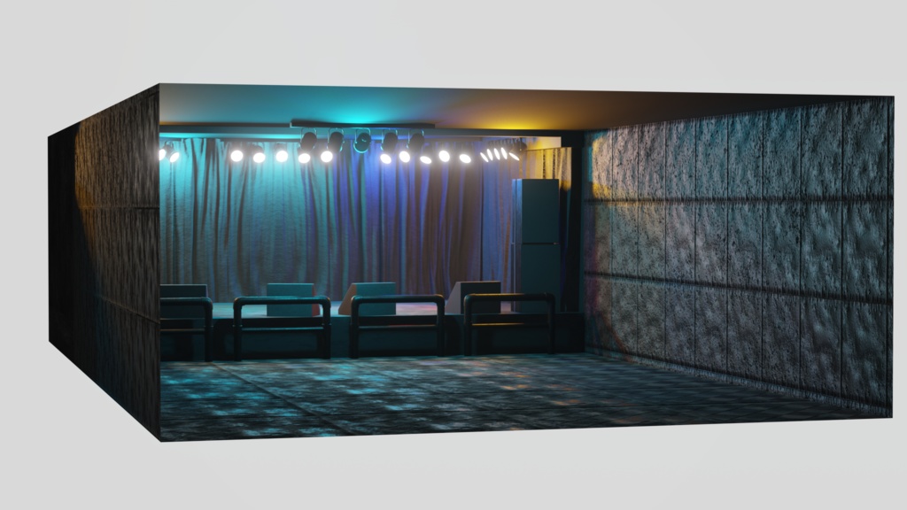 3D背景【stage】ライブハウス ステージ