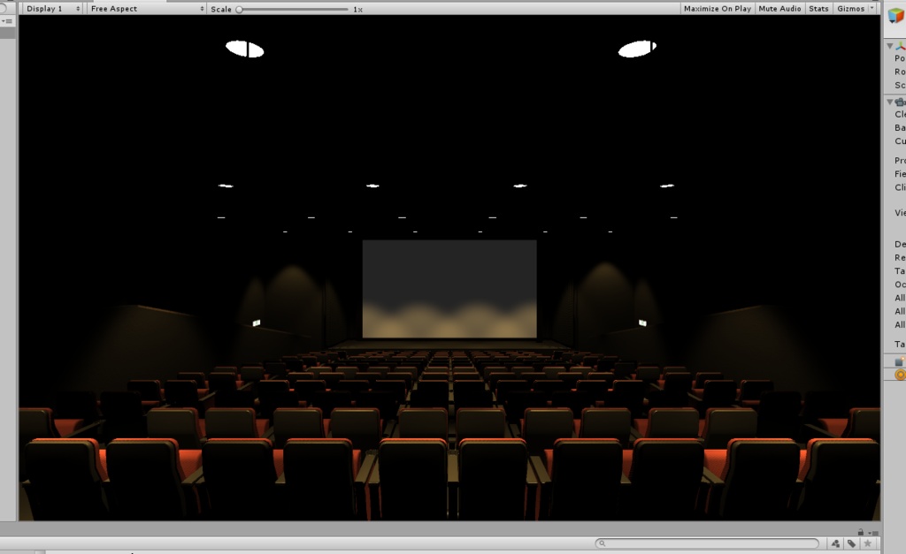 3DCG【movie theater】映画館の内装