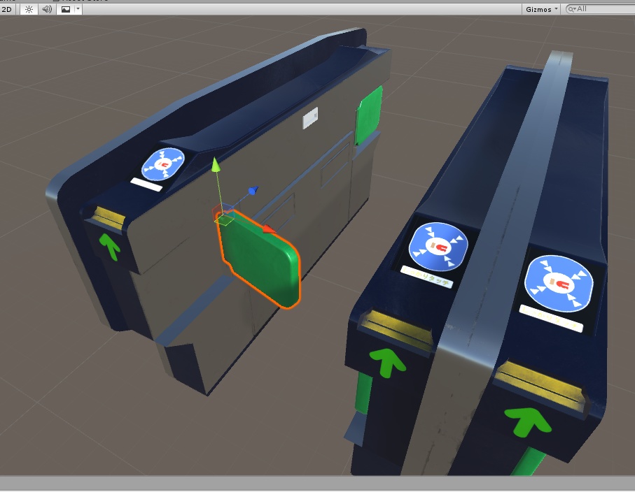3DCG【ticket_gate】電車の改札機