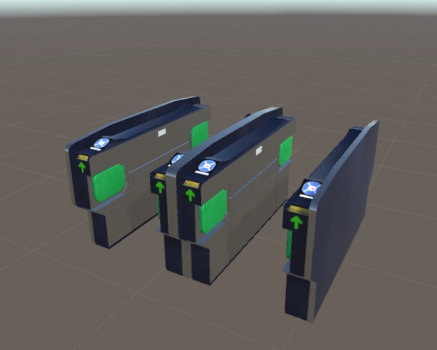 3DCG【ticket_gate】電車の改札機