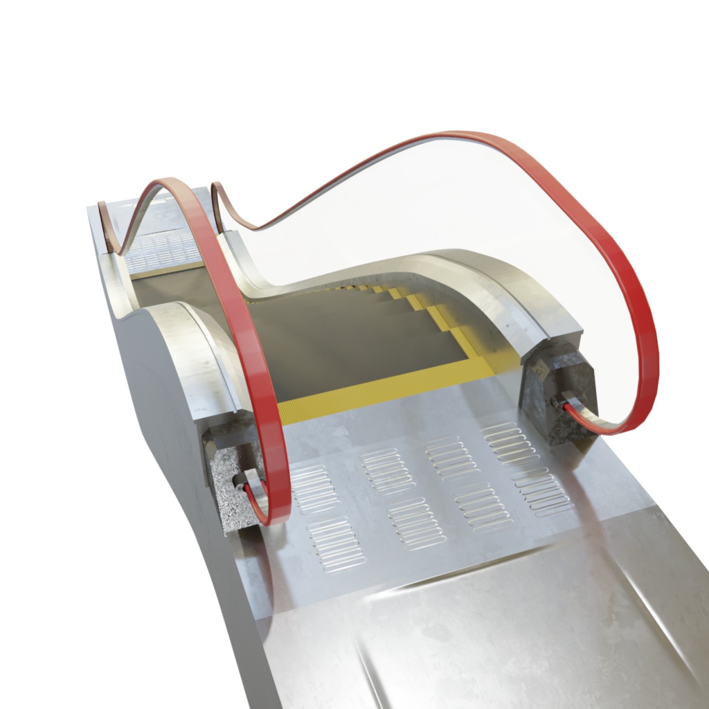 3DCG【escalator】エスカレーター