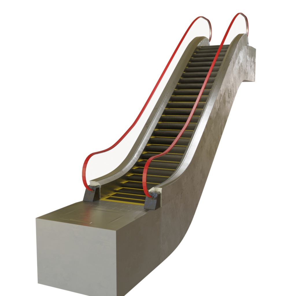 3DCG【escalator】エスカレーター
