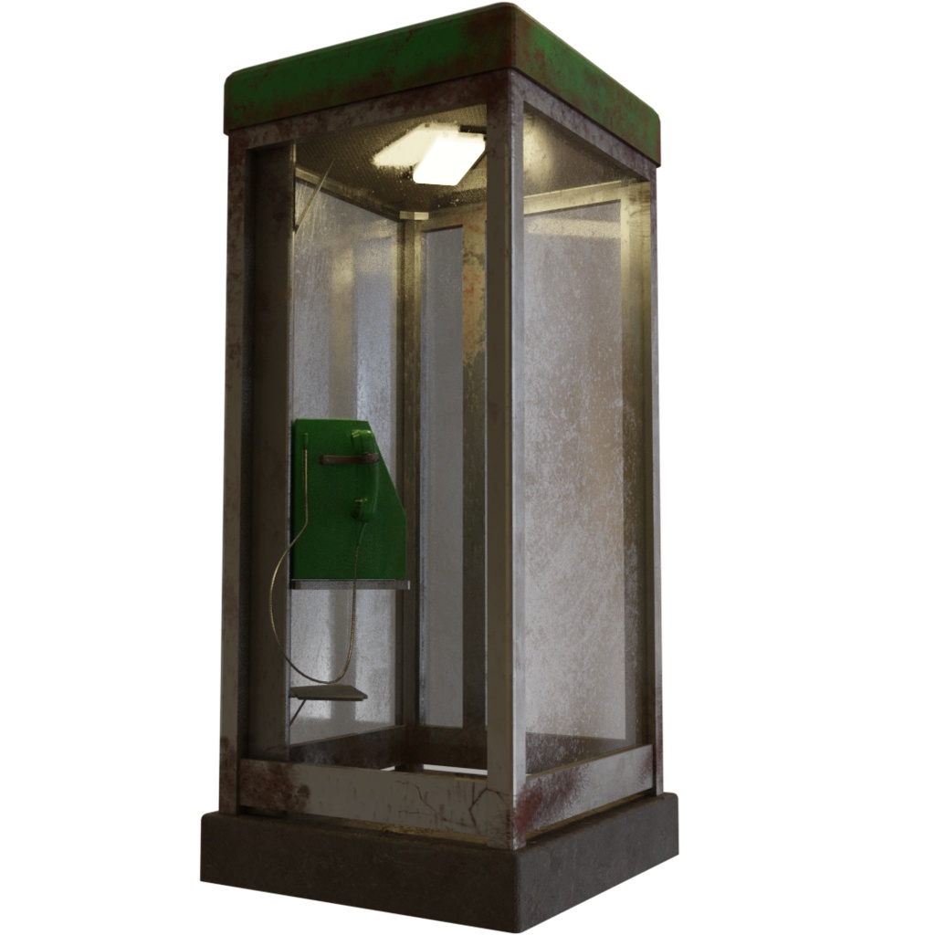 3DCG【public_telephone】公衆電話 レトロ電話