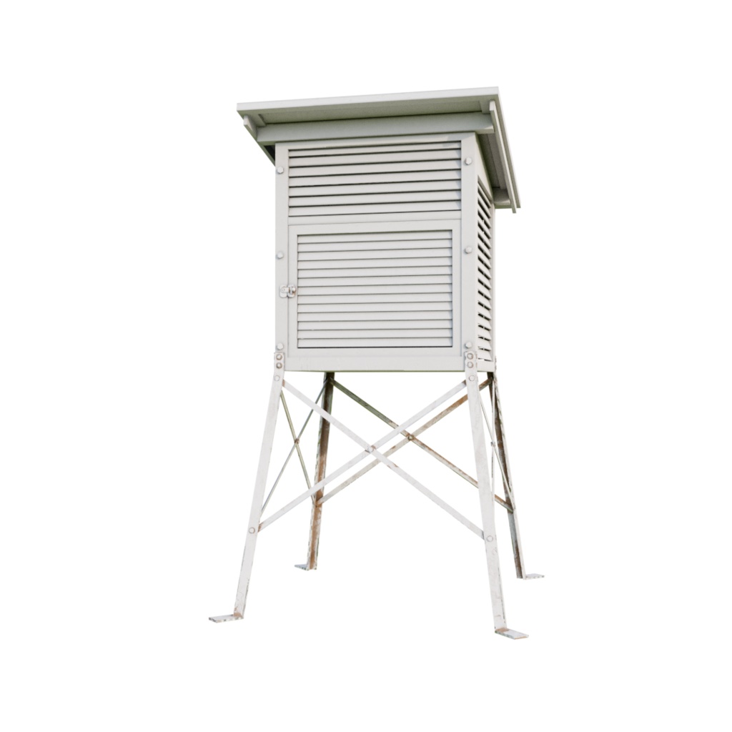 3DCG【Instrument_shelter】百葉箱 学校 校庭