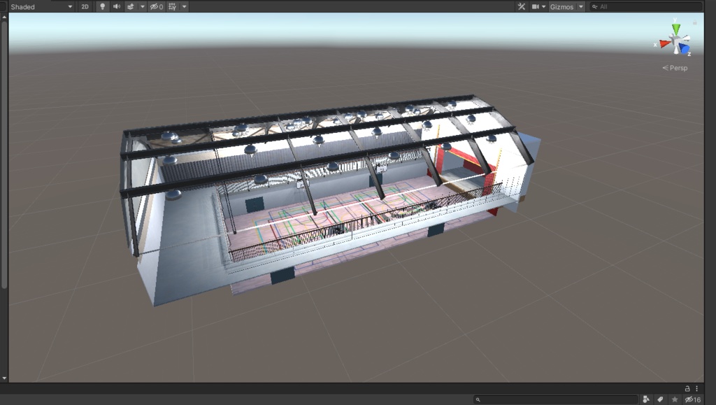 3DCG【school_gym】学校の体育館セット