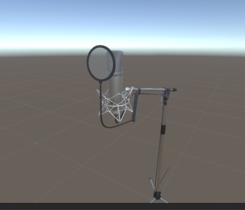 3DCG【mic_stand_set】マイクスタンドセット