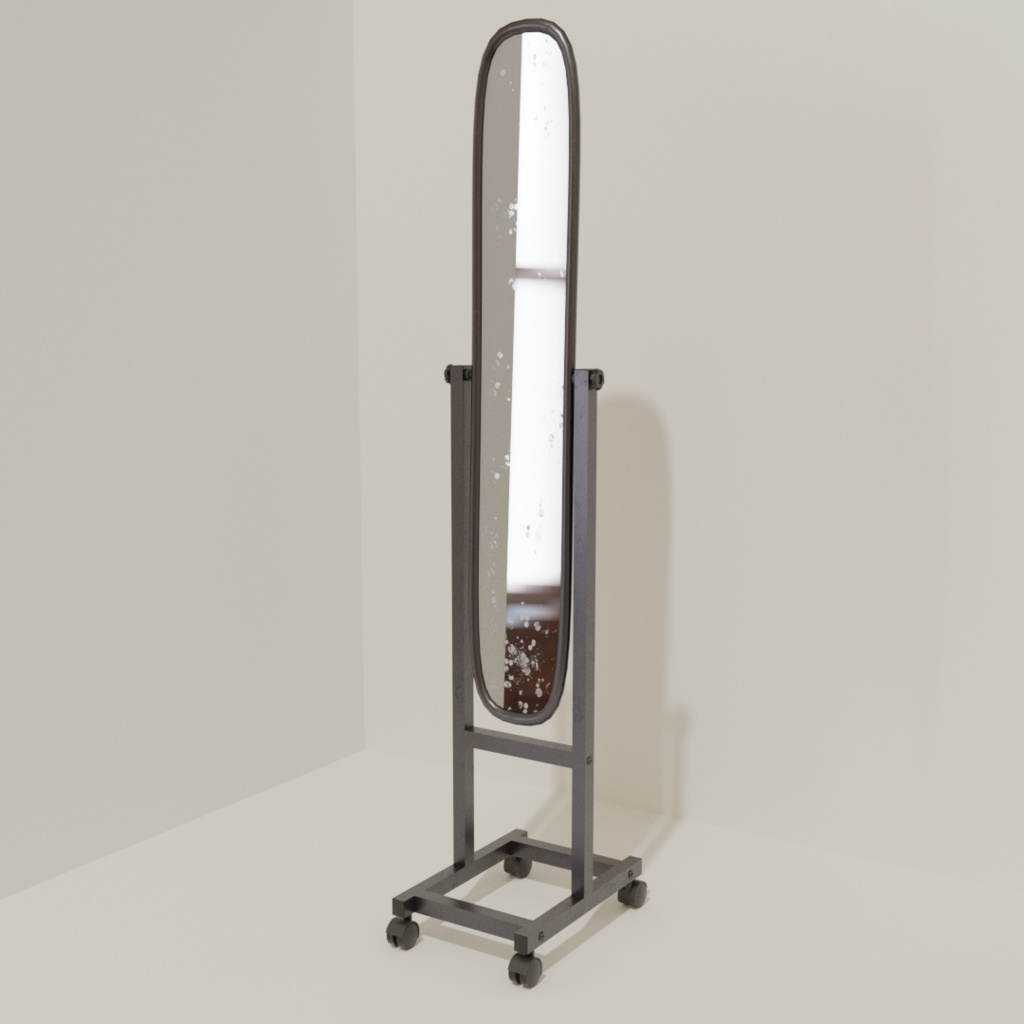 3DCG【mirror】ミラースタンド　鏡