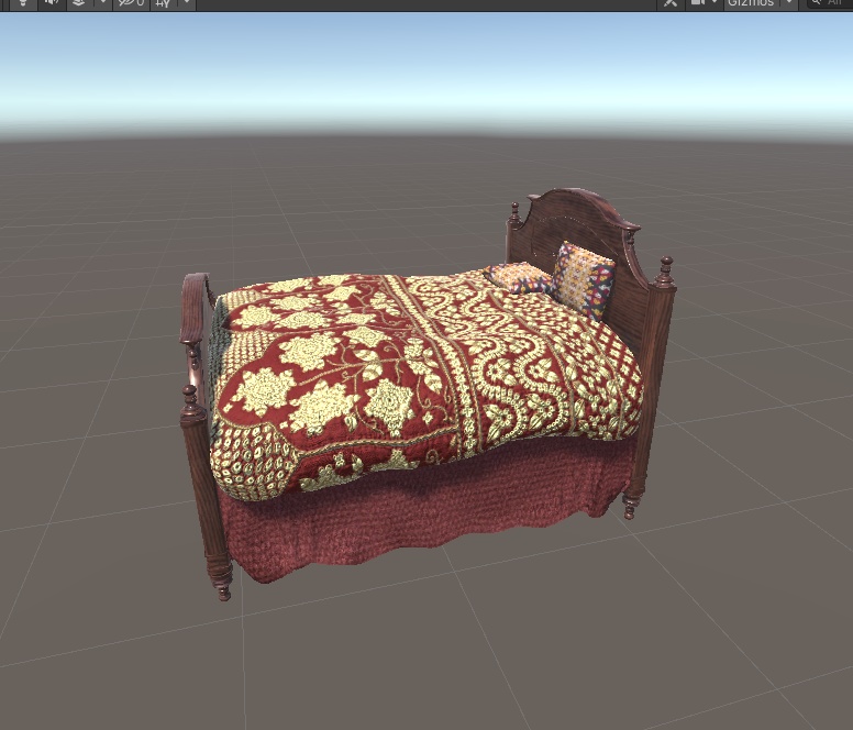 3DCG【victorian_bed】ベッド ビクトリアン風