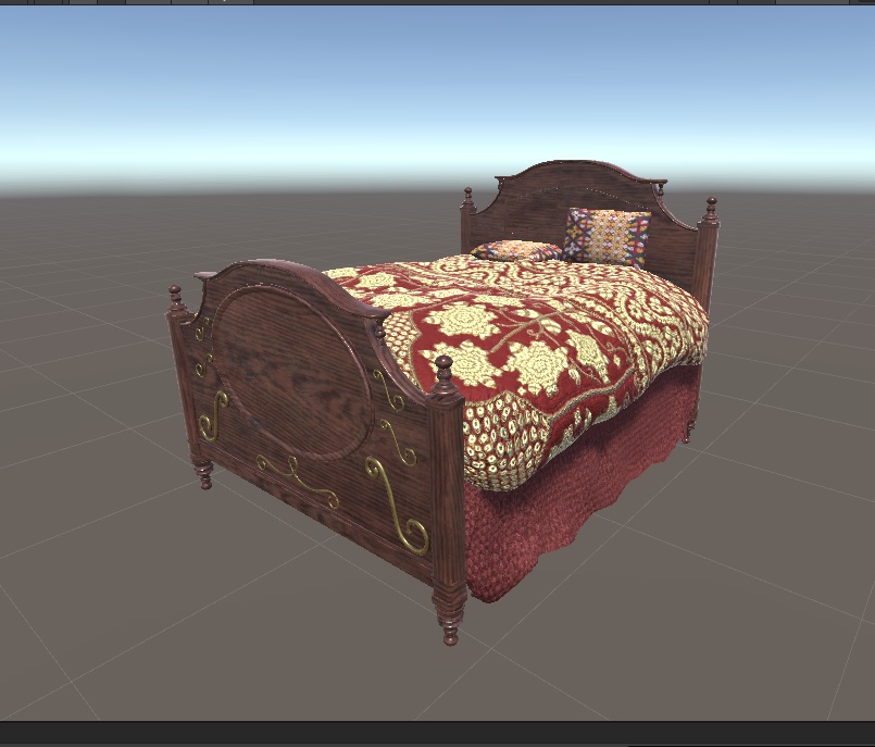 3DCG【victorian_bed】ベッド ビクトリアン風