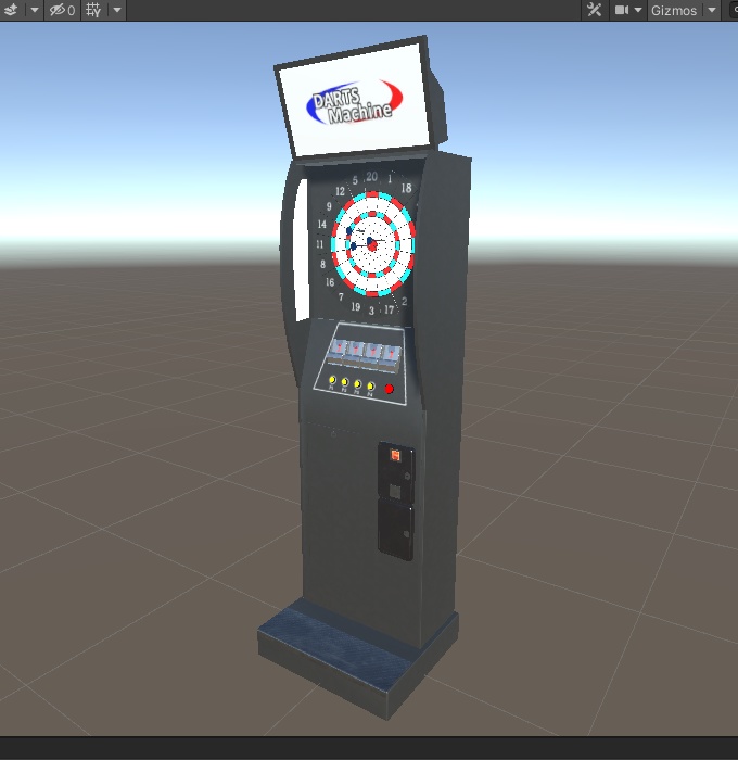 3DCG【darts_machine】ダーツマシン