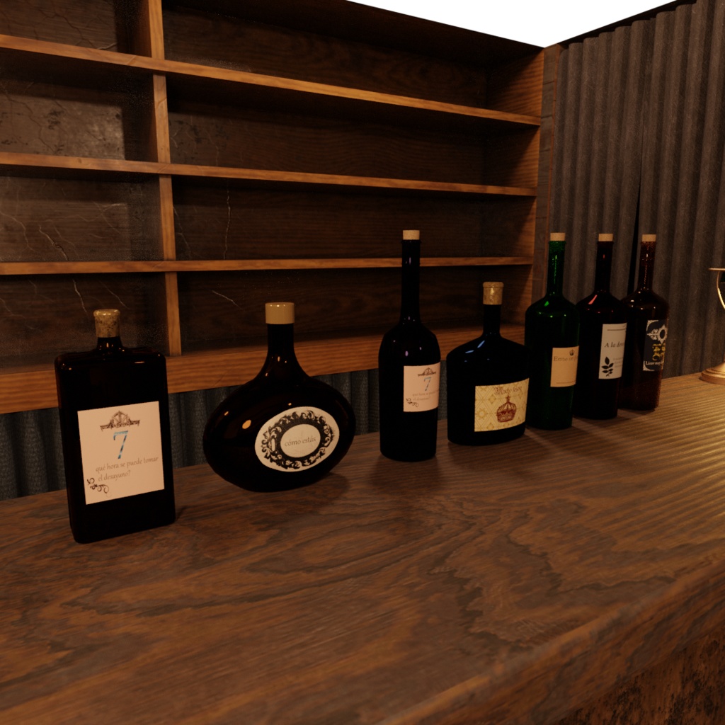 3DCG【bar_set】バー 酒屋