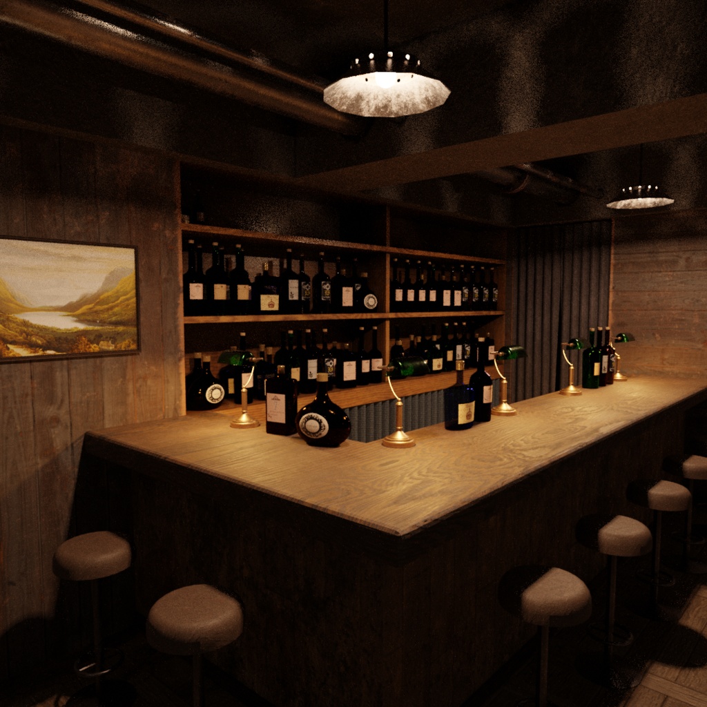 3DCG【bar_set】バー　酒屋