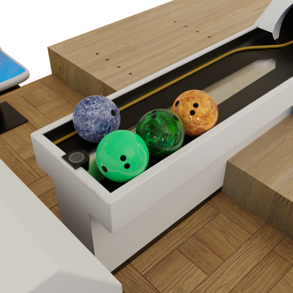 3DCG【bowling_set】ボウリング場 ボーリング場