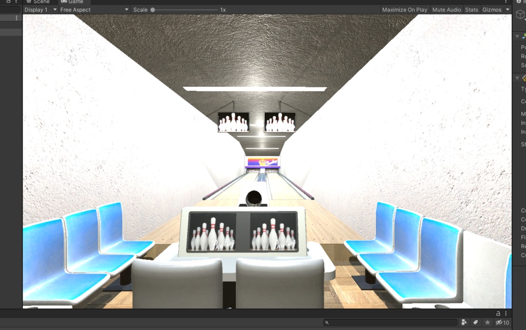 3DCG【bowling_set】ボウリング場 ボーリング場