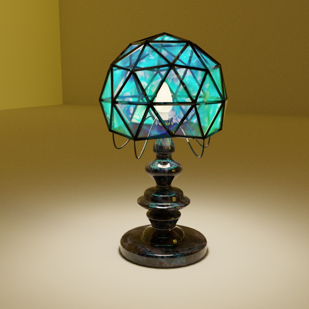 3DCG【lamp5】ランプ　ライト　アンティーク風