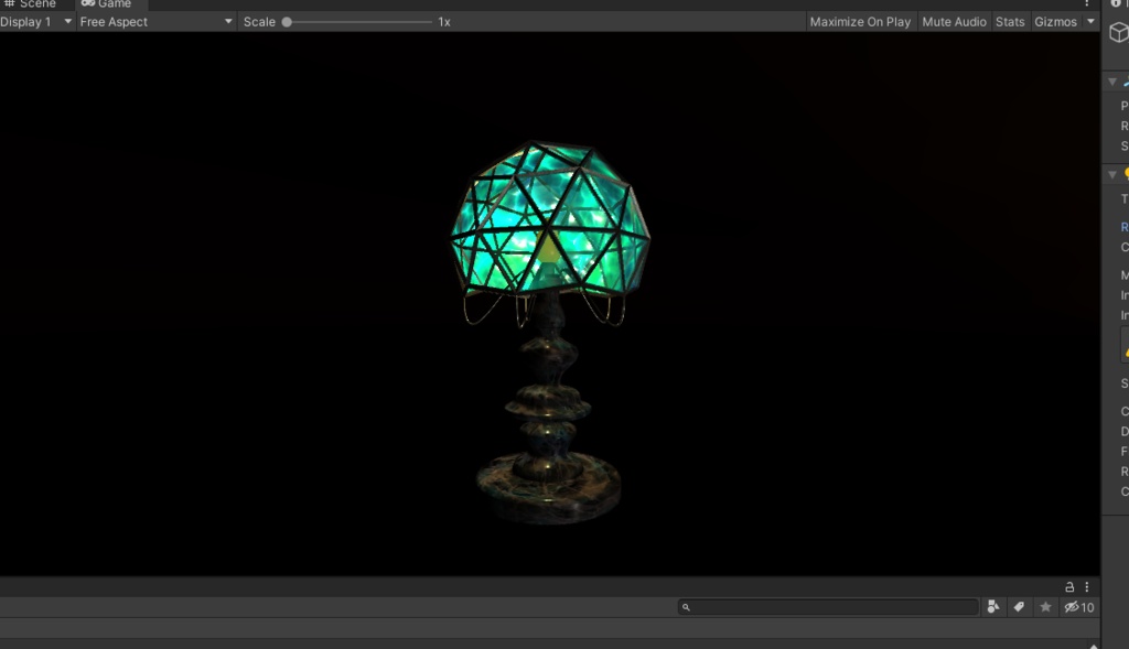 3DCG【lamp5】ランプ ライト アンティーク風