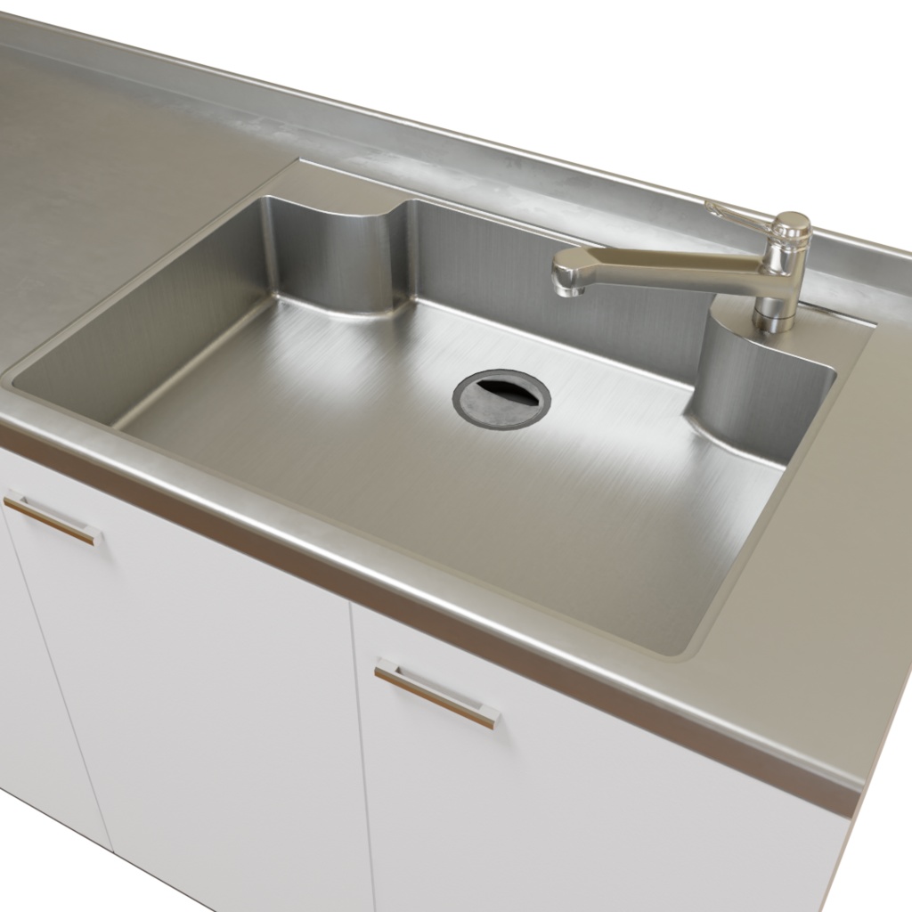 3DCG【kitchen】キッチン 台所 シンク