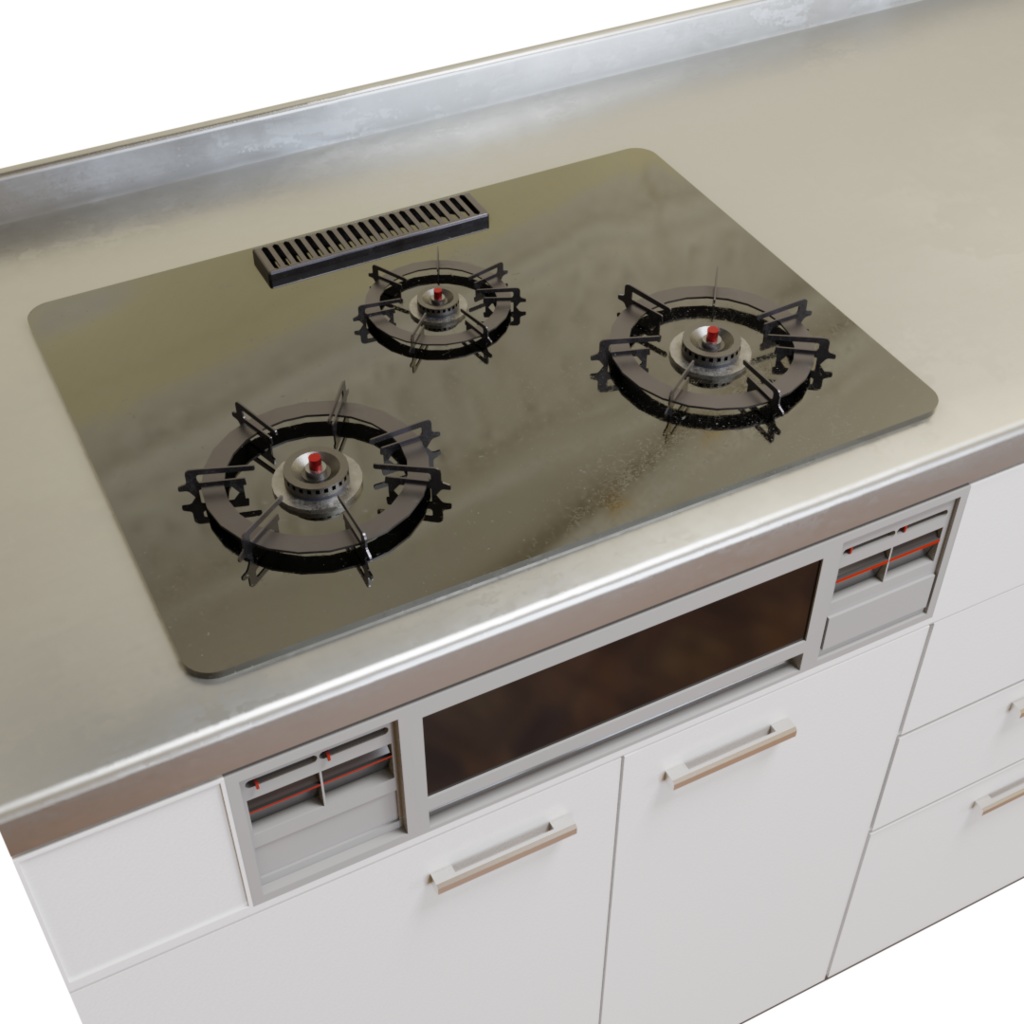 3DCG【kitchen】キッチン 台所 シンク