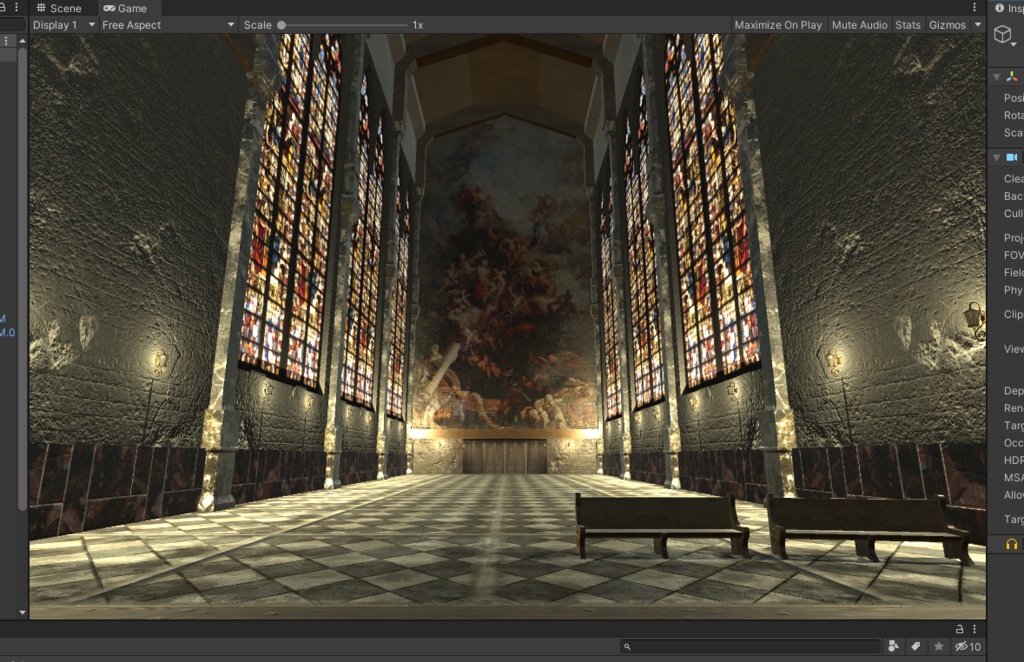 3DCG【cathedral_set】大聖堂