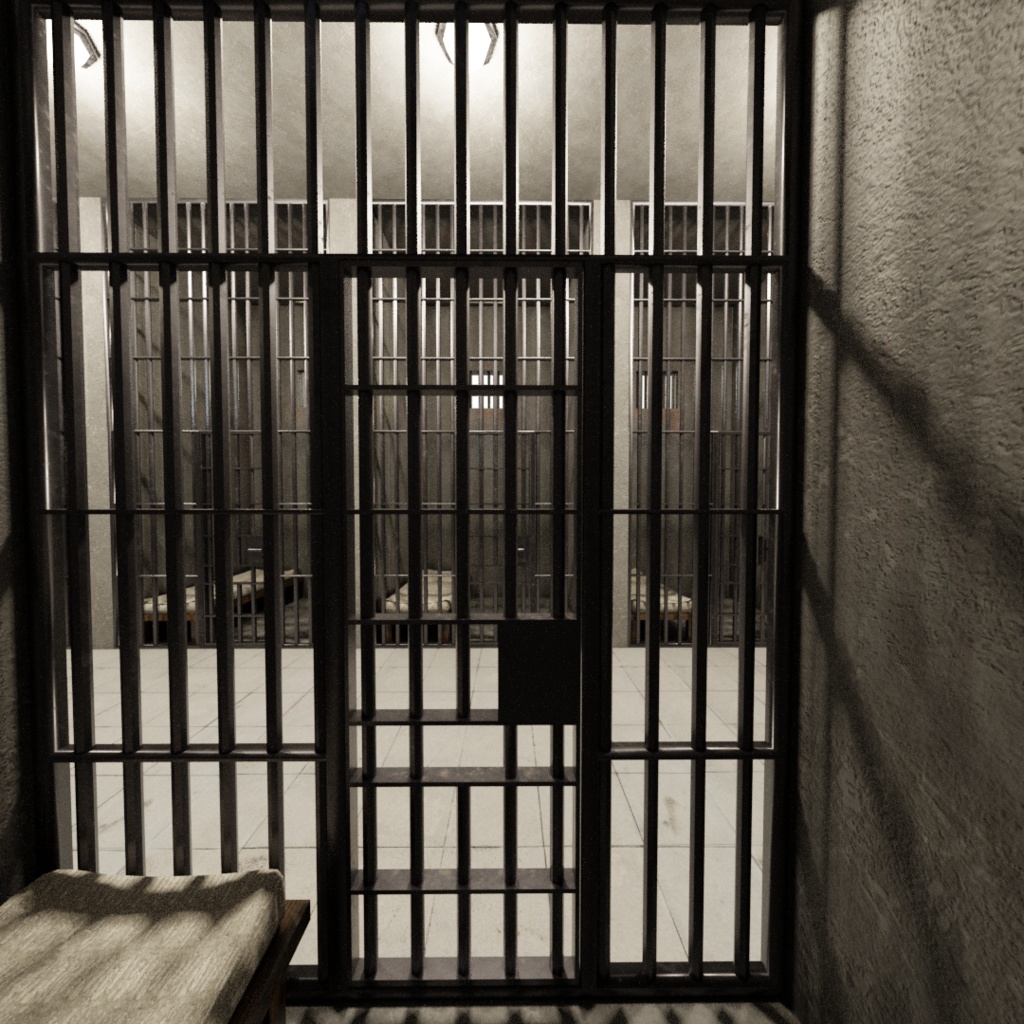 3DCG【prison_set】刑務所 牢屋セット