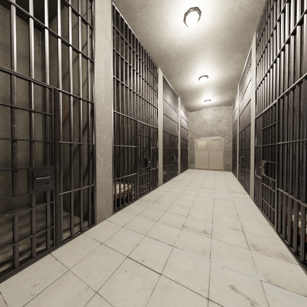 3DCG【prison_set】刑務所　牢屋セット
