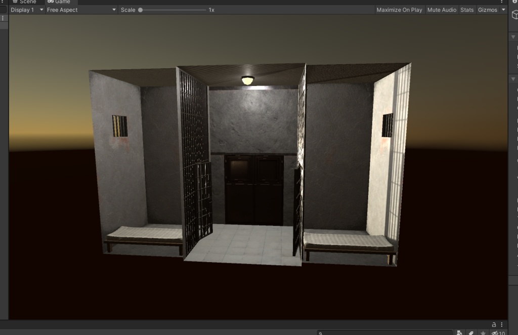 3DCG【prison_set】刑務所 牢屋セット