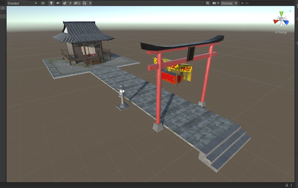 3DCG【temple_set】お寺 神社