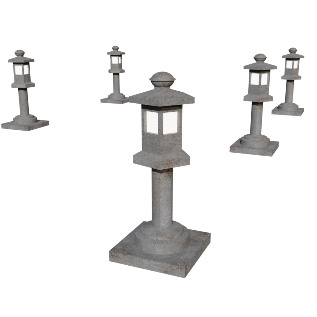 3DCG【temple_set】お寺 神社