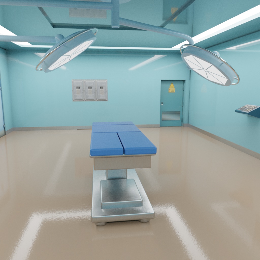 3DCG【operating_room】手術室 病院