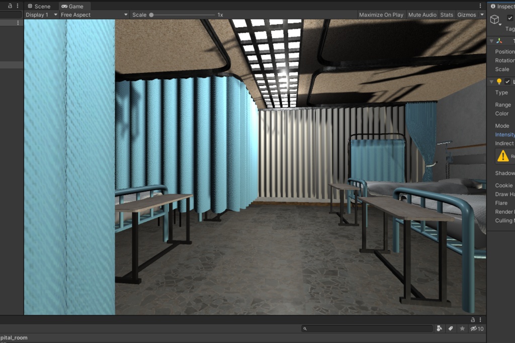 3DCG【hospital_room】病室 病院