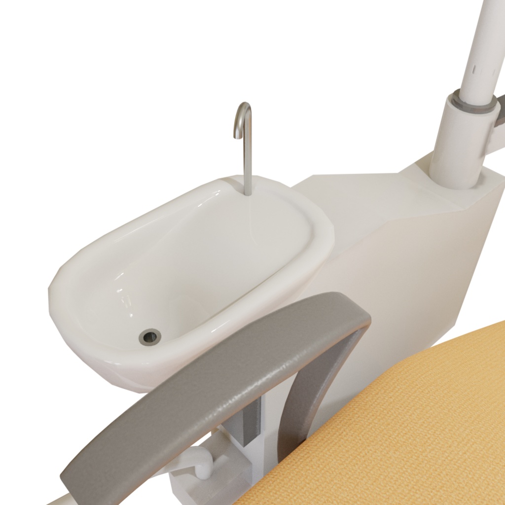 3DCG【dental_set】歯医者 歯科 椅子