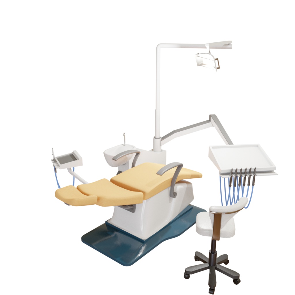 3DCG【dental_set】歯医者 歯科 椅子