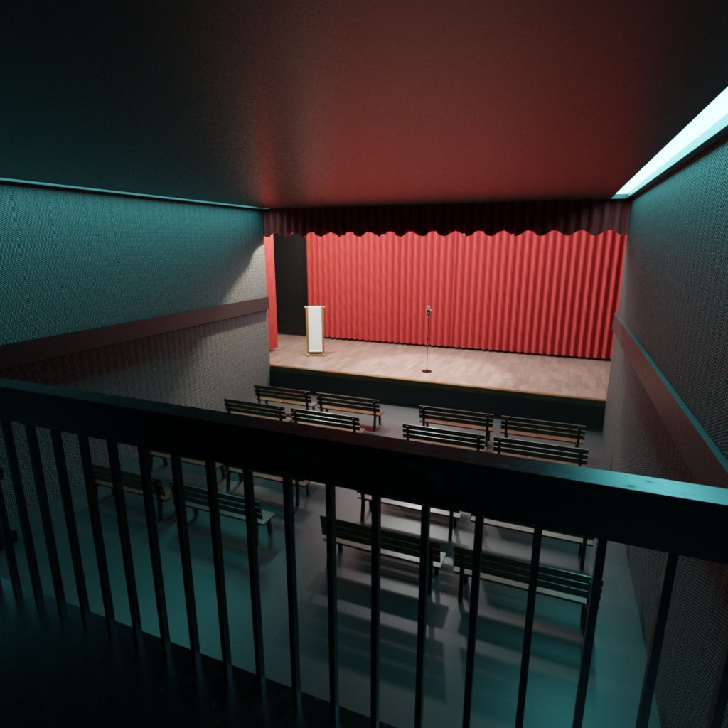 3DCG【manzai_stage】お笑いステージセット 漫才