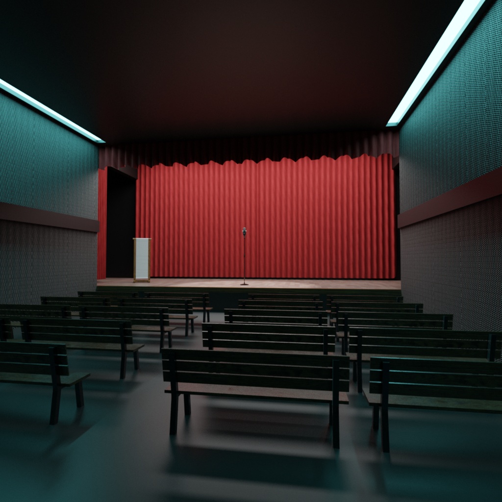 3DCG【manzai_stage】お笑いステージセット 漫才