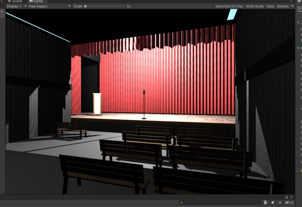 3DCG【manzai_stage】お笑いステージセット 漫才