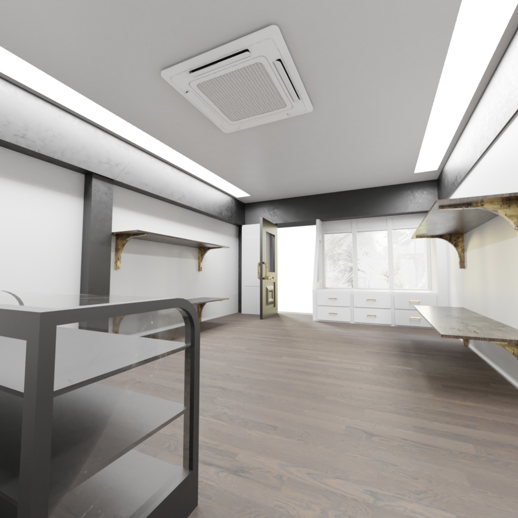 3DCG【shop_building】店舗セット お店