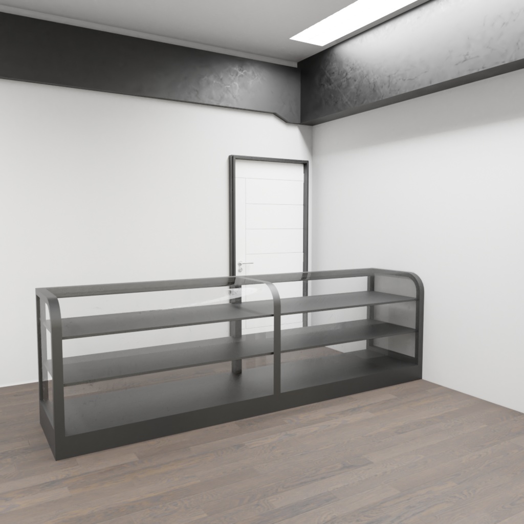 3DCG【shop_building】店舗セット お店