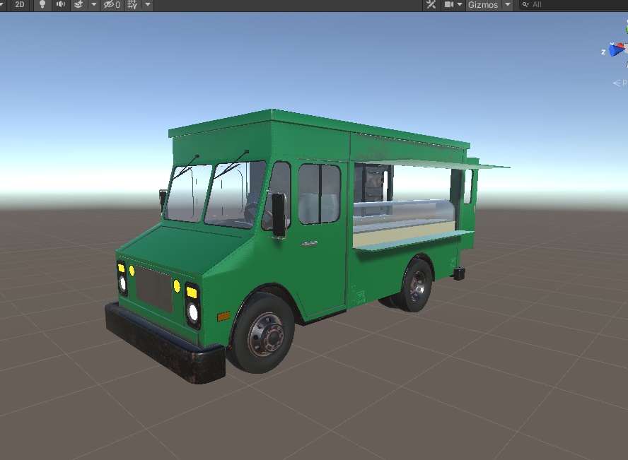 3DCG【kitchen_car】キッチンカー 移動販売車