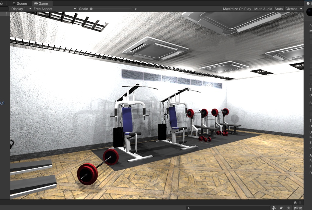 3DCG【gym_set】ジム フィットネス 店舗モデル