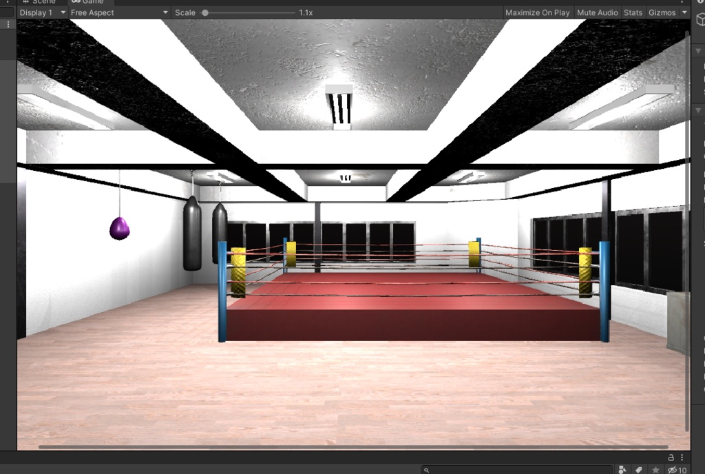 3DCG【boxing_gym】ボクシングジム セットモデル