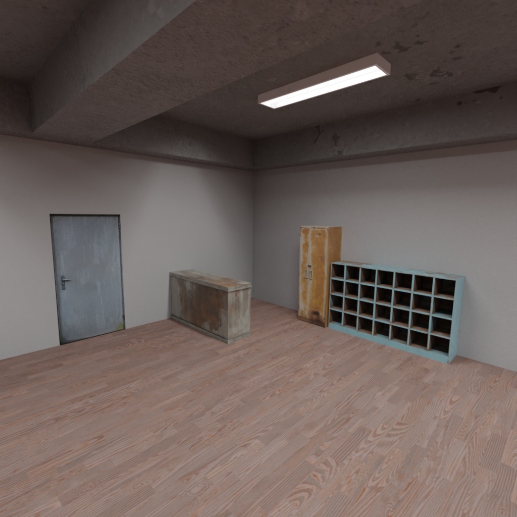 3DCG【boxing_gym】ボクシングジム セットモデル