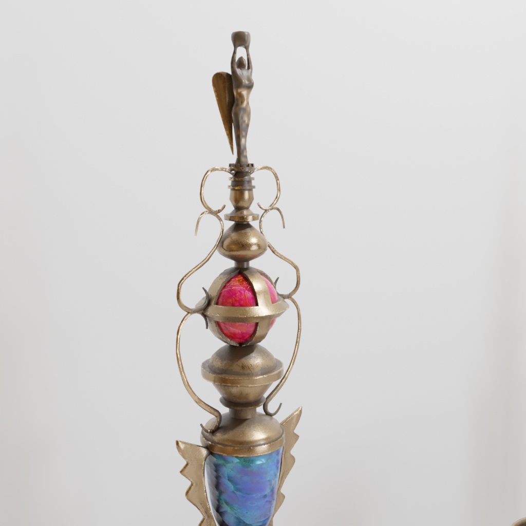 3DCG【Trophy_Cup_set】トロフィー カップ セットモデル